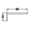 Aluminium Angle Stair Nose 25 mm., 2.7 เมตร